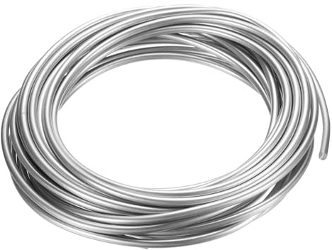 PATIKIL 99.99% High Purity Zinc Wire, 1 Rolls 9 Gauge Pure Zinc Wire 3mm Soft Beading Wire Lab Scientific Experiment Zinc Wire Tool (16.4Ft/Roll)