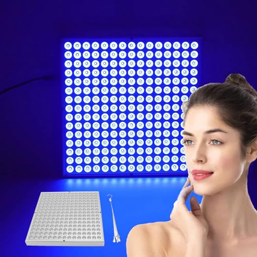15W Ta-n-ning Lamp, 460nm Full Blue Light Home Sunbathing Ta-n-ning Lamp with 225pcs LED, Bronze Skin Ta-n-ning Device Self Ta-n-ning Light for Body and Face