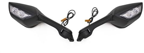 Lenkerendenspiegel Motorrad Für Für YZF R6 YZFR6 15-2023 YZF R1 YZFR1 YZF-R1 Blinker Rückansicht Rückspiegel Motorrad Faltbare Spiegel Chopper Spiegel