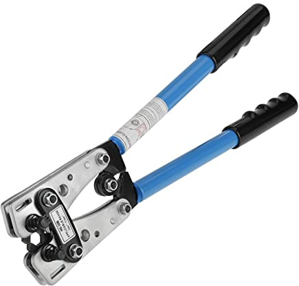Pince à sertir hexagonale, outil manuel pour câbles 6-50mm avec tête rotative 180° pour électriciens professionnels et bricoleurs