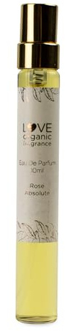 Corincraft Rose Absolute Organic Eau de Parfum 10ml - Fresh Floral Natural Perfume for Women - Travel Size Handbag Fragrance - Vegan Cruelty Free - Gift
