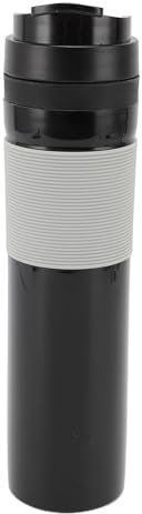 Qcwwy Prensa Francesa Portátil de Acero Inoxidable, de Filtro Dual de 350 Ml para una Preparación Rica, Preparación Versátil, Filtro de Acero Inoxidable, de Prensa
