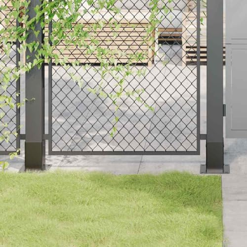 vidaXL Pfostenträger Quadrat 4 Stk. 91x91 mm Pulverbeschichteter Stahl