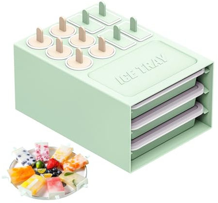 Moules de popsicles, plateau de moule à glace pour congélateur - gadget de cuisine de qualité alimentaire pour cocktails de whisky Crème Boissons froides à boisson Snack Crème Boissons froides à boiss