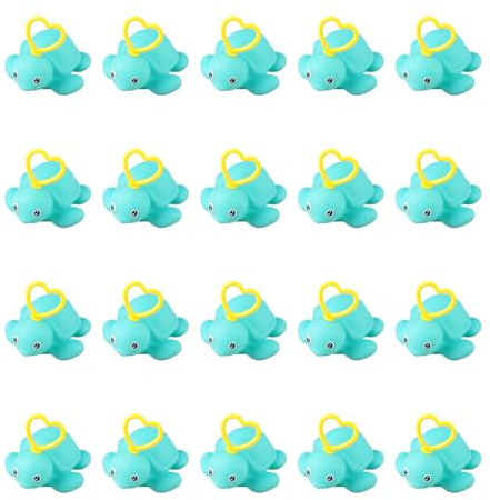 20 Pieces Induction Duck Fishing Toy With Hook | Baby Bath Fishing Game | Paddling Pool Squeezing Toy | Bath Time Bathtub Toys For Kids Bathing Games Contest Outdoor Activity