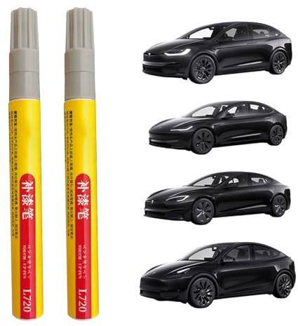 BASTOUR Stylo Retouche Peinture Voiture, Stylo Anti Rayure pour Réparer Petites Rayures Voitures (Black)