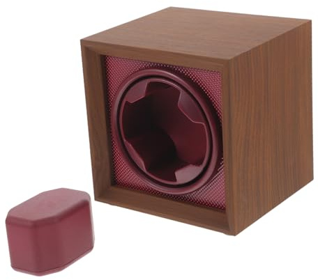 ORFOFE Caja de Reloj Automático de Madera Vintage con Motor Silencioso y Diseño Elegante Enrollador de Relojes Automáticos para Almacenamiento y Carga Ajustable para y Personal