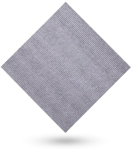 Teppichfliesen Selbstklebender, modular einsetzbarer und zuschneidbarer Teppich, 30cm x 30cm – Waschbare Einzelteile, rückstandsfrei entfernbar, für Schlafzimmer, Wohnzimmer, Küche,Grau 1,10 Stücke