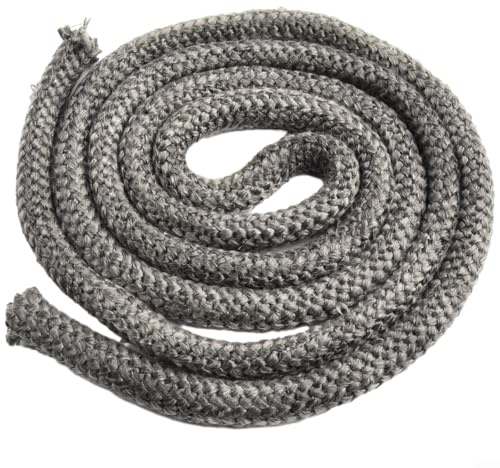 YobiLife Fiberglass Fire Rope 20mm Diameter 3 Meters Long Stove Door Seal for Wood Burning Stoves Log Burners and Fireplaces(Black)