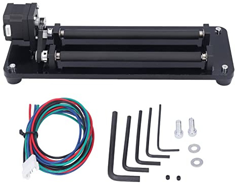 Rotary Roller with 360 Degree Rotation and 3 Level Adjustment for Engraving Machine, 30mm to 200mm Diameter Range, Compatible with ATOMSTACK, NE, Or, and TWS - Y Axes Terminal