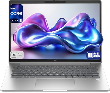 HP ProBook 440 G11 Business Laptop, Intel Core Ultra 5 125U, 14 WUXGA IPS (1920x1200) 400 Nits, 16 GB DDR5 RAM, 512 GB SSD, Wi-Fi 6E, Fingerprint, Deutsches Tastatur-Layout, Windows 11 Pro, Silber