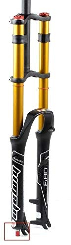 CZYWKDDPP Forcella Anteriore per MTB 26 27.5 29 Pollici, Doppia Sospensione a Spalla, Sospensione da Downhill, Pressione dell'Aria, Tubo Dritto, Ammortizzatore per Bicicletta Ultraleggero