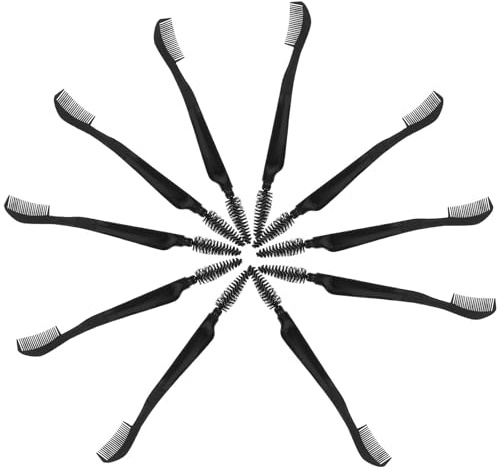 Healeved 10pièces Brosse Sourcils Cils Double Embout Peigne à Cils et Sourcils Outil Maquillage Femme