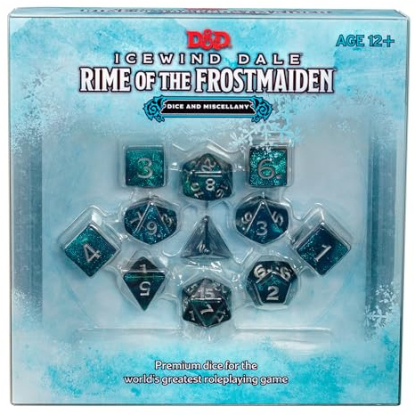 Dungeons & Dragons Icewind Dale: Rime of The Frostmaiden Würfel und Zubehör (Englische Version)