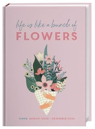 Flowers Timer Schülerkalender A5. Praktischer Terminplaner und Hingucker zugleich: Der Taschenkalender mit buntem Blumen-Cover für Schule und Studium ... ab August 2023 - Schüler-/Studentenkalender