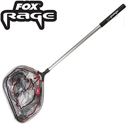 Fox Rage Speedflow II Compact Net 59x59cm - Kescher zum Spinnfischen, Unterfangkescher, Fischkescher zum Angeln, Landehilfe