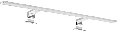 SEBSON LED Spiegelleuchte 80cm Bad IP44, Schrank Aufbauleuchte + Klemmleuchte, Spiegelschrank Leuchte, neutralweiß 4000K 800x108x39mm 15W 1000lm