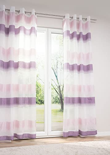 LYSEL Ösenschal 1W Luisa in den Maßen (B x H): 140cm x 245cm in Flieder/violett