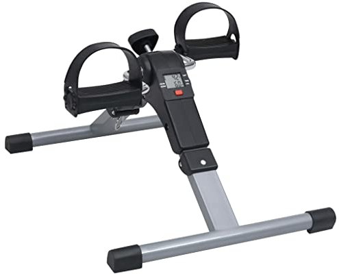 vidaXL Pedaltrainer für Beine Arme mit LCD-Anzeige Fitnessfahrrad Hometraine Heimtrainer Beintrainer Fitnessgerät Fitnessbike Trimmrad