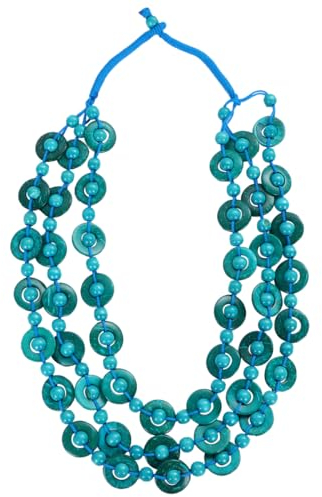 VALICLUD Vintage Schmuck Muschelkette Shell Halskette Perle Halskette B?hmischen Multilayer für ? (Sky- Blau) Modeschmuck Damenschmuck