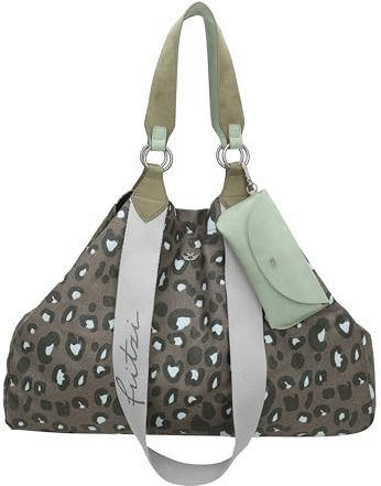 Fritzi Izzy Canvas Shopper Baumwollmix Damen Handtasche Festival City Beach vegan abnehmbares Brillenetui 36 x 50 x 16 cm – Schwarz, Rosa, Orange, Lila, Grün, Blau, Pink, Beige, Gelb