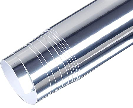 Asudaro Pellicola Protettiva per Vernice Auto, Cromata in PVC, Adesiva per Superfici in Vinile, Impermeabile Anti-UV 152 cm X 20 cm