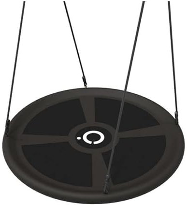 Rebo® Nest Swing Seat - Super XL | Outdoor Toys | Tough, Durable Construction, Supplied with Ropes and Fastenings, Universal Fittings - Fits Most Swing Frames Black