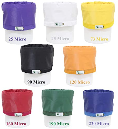 Bubble Bag 4L 1 Gallone 8 Sacchetti Set di sacchetti per bolle d'aria, Extraction Essenza, sacchetti per piante, filtro pressa e sacchetti per la conservazione con 10 x 10 (25 micron) per estrazione