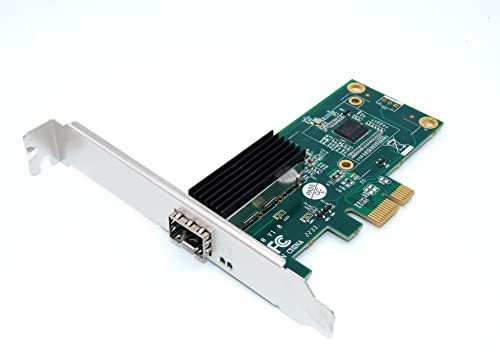Computer District - SFP-Netzwerkkarte 1 GB – 1 SFP Glasfaseranschluss – PCI Express X1 (PCIe X1) – Intel WG I210 Chipsatz – Low und High Profile – Windows Server, Windows 7/8/10/11, Linux