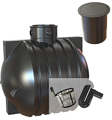 Garten-Zisternen Regenwassertank Zisterne 6000 Liter Ozeanis (mit Filterset + PKW-Abdeckung)