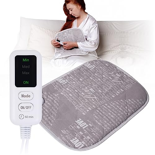 EcoSapiens Wärmekissen Elektrisch, Heizkissen 30x40 cm, 2 Heizmodi, Elektrisches Heizkissen für Rücken Schulter Nacken, Heizdecke füsse, Sitzheizung bürostuhl, Heizmatte Wärmematte (50 x 40 cm)