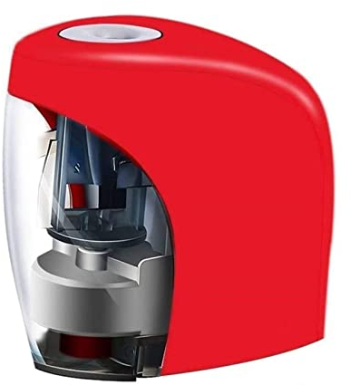 OUSIKA Sacapuntas Elektrischer Bleistiftspitzer, tragbar, automatischer Spitzer, batteriebetrieben, Schulbedarf for Lernen und Zeichnen, for Zuhause, Büro, farbige Make-up-Stifte, Klassenzimmer Stifte