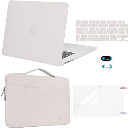 MOSISO Kompatibel mit MacBook Air 15 Zoll Hülle 2026 2025-2023 M5 M4 M3 M2