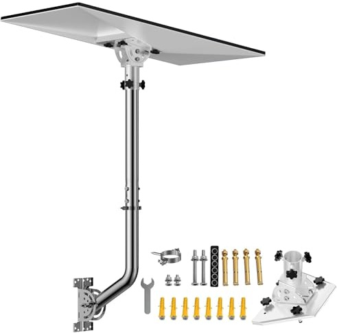 Starlink Gen 3 Mount, 24-Inch Pole Mount with 160° Tilt Adjustable & Weatherproof Aluminum Alloy, Starlink Mounting Kit for Roof/Wall Mount (Includes Gen3 Pipe Adapter)