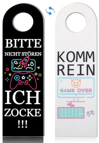 Bitte Nicht Stören Türanhänger Coole Sachen & Geschenk für Jungs & Gamer | Filz Zocker Geschenk Jugendzimmer & Gamer Zimmer Deko Gamer Geschenk Teenager Jungen Geschenk Coole Sachen für Jungs
