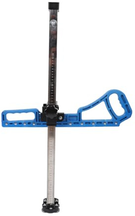Procut Drywall Cutter Foldable Stainless Steel with 60cm Scale Adjustable for 1/4 3/8 1/2 5/8 Inch Gypsum Board 2-60cm Handheld