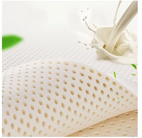 Natürliche Latexmatratze 140X200 cm, 100% Naturlatex-Kaltschaum, 7-Zonen-Orthopädisch Mittelfest, Optimaler Liegekomfort,140x200x3.5cm
