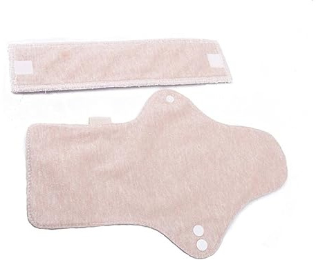 VERDANVERSE 2stücke Wiederverwendbare Menstruationspads Baumwolle Waschbare Slipeinlagen Atmungsaktiv Für Menstruation Und Wochenbett Tragbar Und
