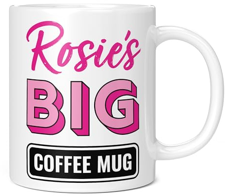 Mug Monster - Tazza da caffè grande con nome personalizzato, regalo per la festa della mamma, regalo di compleanno personalizzabile per lei, tazze giganti per donne, tazza enorme per bevande calde