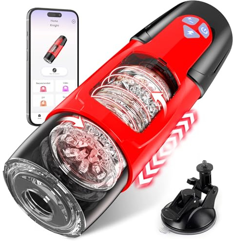 PRONFANS Sex Spielzeug für die Männer Masturbator 7 Modi Teleskop & Rotation, App Masturbieren für Männer Taschenmuschi für die paare Masturbatoren, Penis Sexspielzeug Solo Pocket Pussy