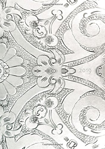 Kalender 2019 - Silver Ornament: DIN A5, 1 Woche pro Doppelseite