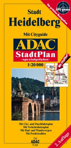 ADAC Stadtpläne, spezialgefaltet, Heidelberg