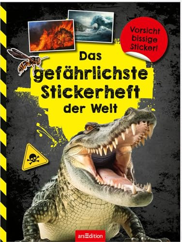 Das gefährlichste Stickerheft der Welt: Vorsicht bissige Sticker! | Stickerheft mit vielen Fotos und Infos für alle Tierfans ab 8 Jahren (100 Dinge)
