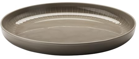 Arzberg Joyn Grey Servierschale Durchmesser 32 cm/Höhe 4 cm/ 2 L Servierschale, Porzellan, Grau, cm, 35.0 x 35.0 x 5.0 cm, 1 Einheiten