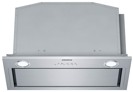 Siemens LB59584M hotte 730 m³/h Intégré au plafond Acier inoxydable A++ - Hottes (730 m³/h, Conduit / Recirculation, A, A, D, 310 m³/h)