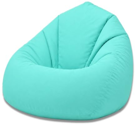 BuBiBag Sitzsack XXL Bodenkissen für Erwachsene & Kinder - Geeignet für Gaming oder Entspannen - Indoor wie Outdoor da er Wasserfest ist - mit EPS Perlen (Petrol, XXXL)