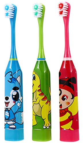 1 Satz Elektrische Zahnbürste Batterie Zahnbürste Elektrische Bürste Kinderzahnbürsten U-förmige Zahnbürste Säugling Komplett Automatisch Produkte Für Kinder Abs Baby