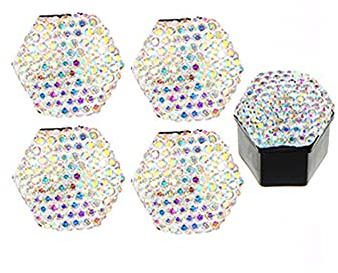 ihreesy 20 Stück Universal 17mm Radmutterkappe,Bling Bling Radmutterkappe Sechskantschutz Auto Radmutter Schraubenschutzkappe Kappen Mutter Radmutter Kappe Abdeckungen Abdeckkappe,Bunt