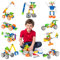 Wisplye Konstruktionsspielzeug für Kinder, Bausteine Pädagogisches Spielzeug, 167 Stück Gebäude Kit 10 in 1 Baukasten Lernspielzeug Geschenke für Jungen und Mädchen ab 4 5 6 7 8 9 10+Jahre