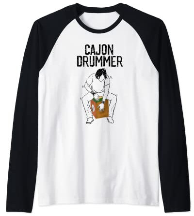 Coole Cajon Drummer | Lustiger Musikfan-Liebhaber, Schlagzeugspieler, Geschenk Raglan